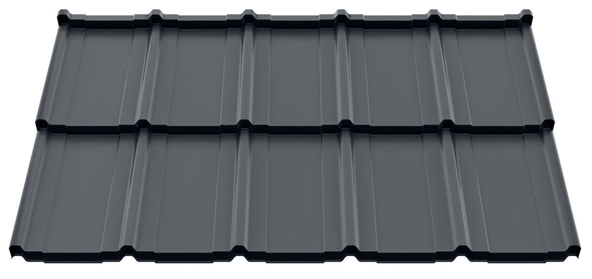 FRIGGE Ruukki 40 Rough matt RR23 grijs (1185x700mm=0.83m2)