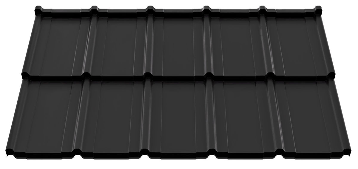 FRIGGE Ruukki 40 Rough matt RR33 noir (1185x700mm=0.83m2)