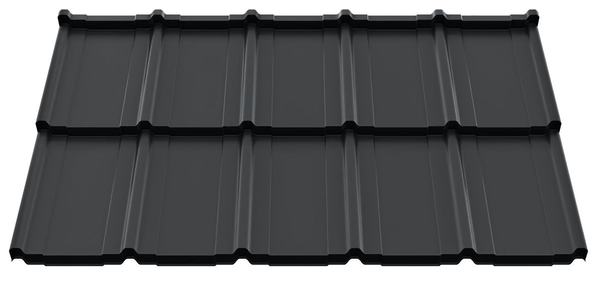 FRIGGE Ruukki 40 Rough matt RR2H3 zwartgrijs (1185x700mm=0.83m2)