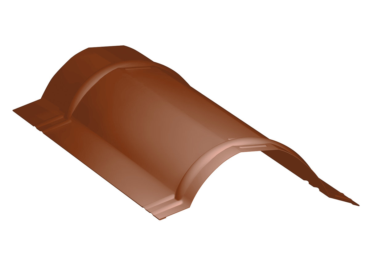 Faîtière ronde RA1BRO Ruukki 40 RR750 terracotta L=2.10m