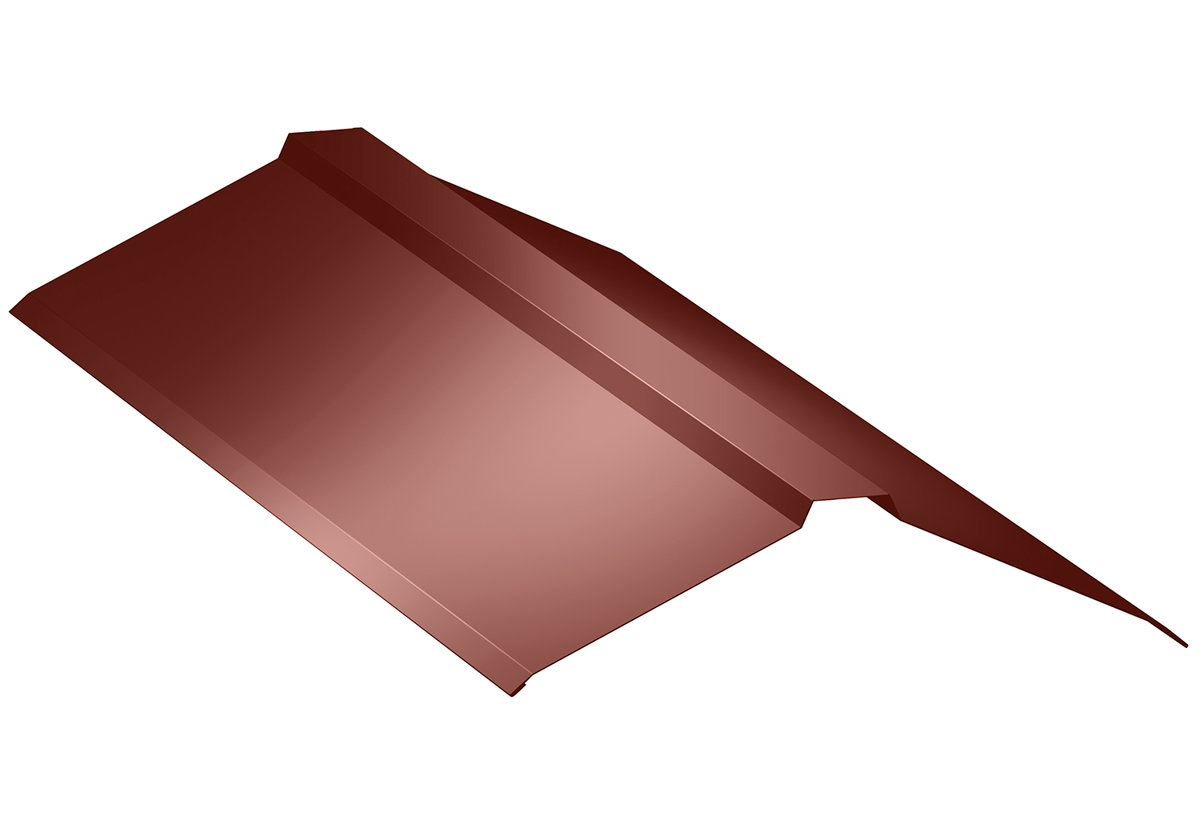 Faîtière plate RA1AR Ruukki 40 RR29 rouge L=3.00m