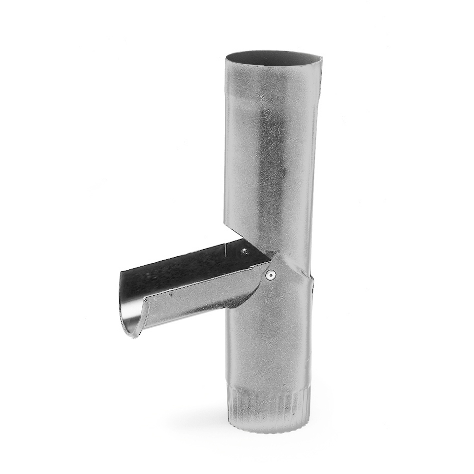 SIBA Regenrohrklappe Weissaluminium Ral 9006 90mm
