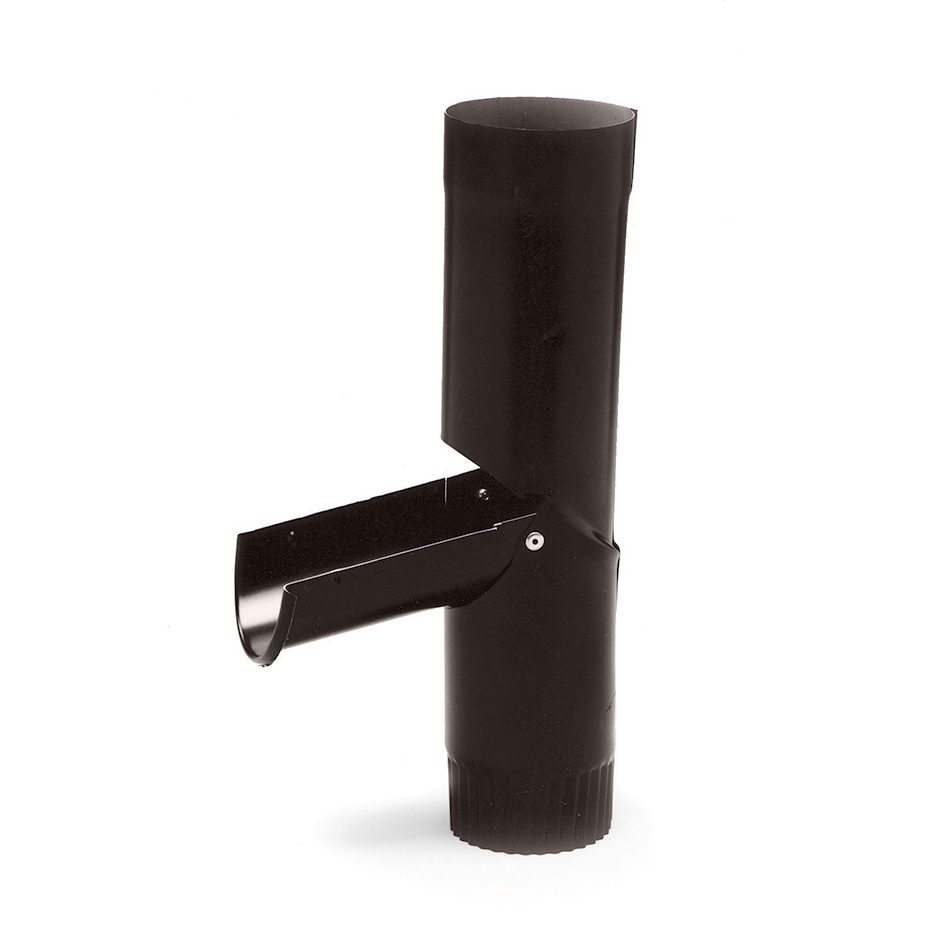 SIBA Regenrohrklappe Braun Ral 8019 100mm