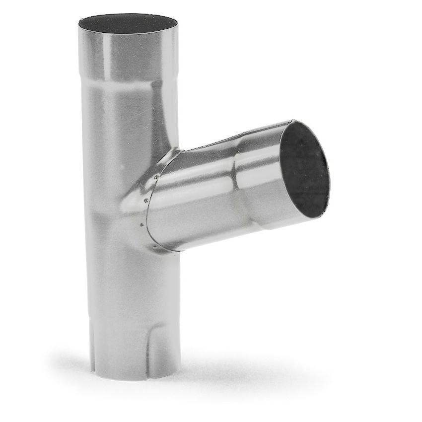 SIBA Rohrabzweiger 'Y' Weissaluminium Ral 9006 90mm/70°