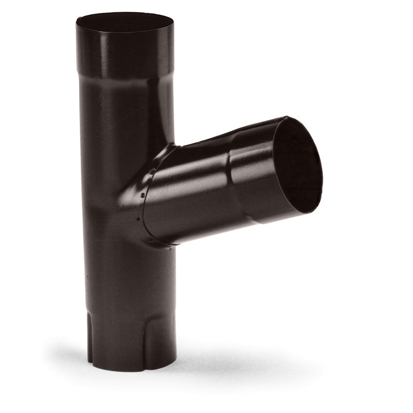 SIBA Rohrabzweiger 'Y' braun Ral 8019 90mm/70°